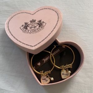 Vintage love juicy couture earrings